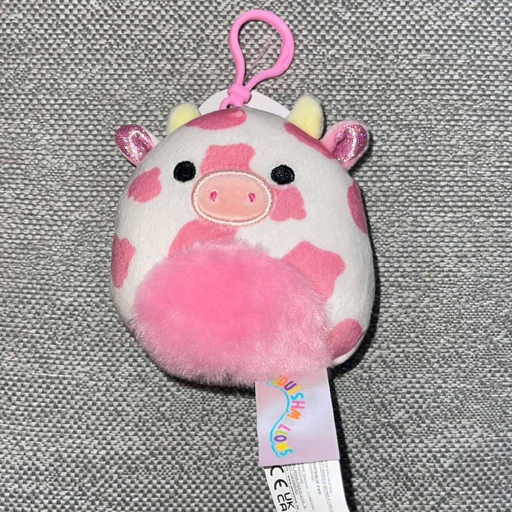 evangelica squishmallow clip-on keychain